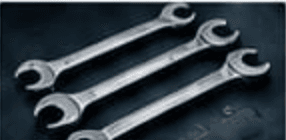 Set of professional wrenches