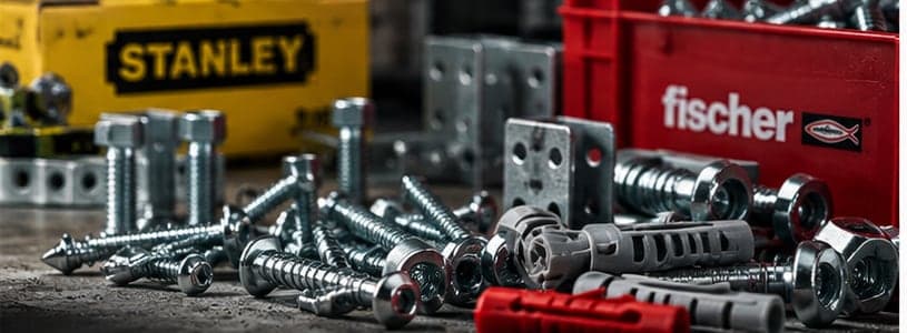 Screws, anchors and fixings hardware