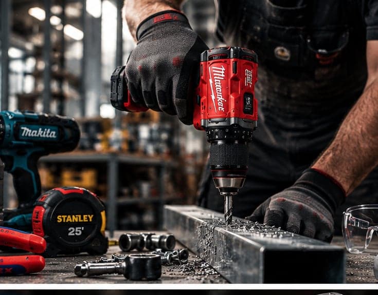Branded power tools and hand tools held as wholesale stock